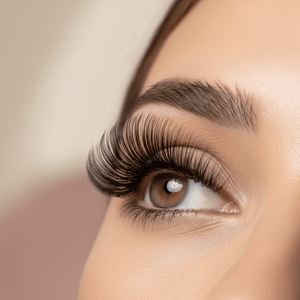 Résultat de lash lift professionnel avec courbe naturelle